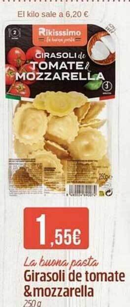 Maskom Supermercados La Buona Pasta Girasoli De Tomate & Mozzarella oferta