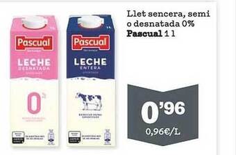 Sorli Llet Sencera Semi O Desnatada 0% Pascual oferta