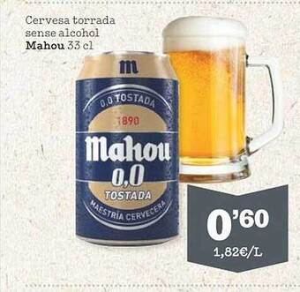 Sorli Cervesa Torrada Sense Alcohol Mahou oferta
