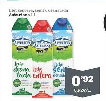 Sorli Llet Sencera Semi O Desnatada Asturiana oferta