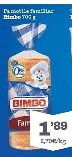 Sorli Pa Motlle Familiar Bimbo oferta