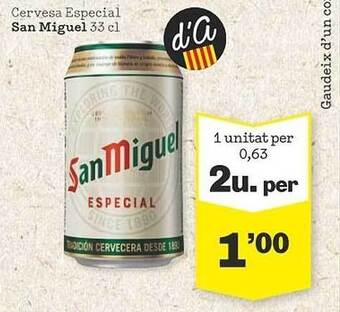Sorli Cervesa Especial San Miguel oferta