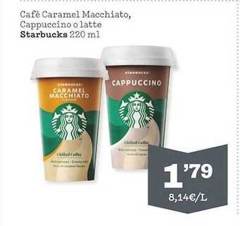 Sorli Cafè Caramel Macchiato Cappuccino O Latte Starbucks oferta