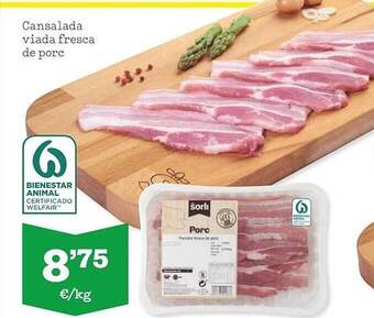 Sorli Cansalada Viada Fresca De Porc oferta