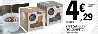 E.Leclerc Dolce Gusto Café Cápsulas 16 unidades oferta