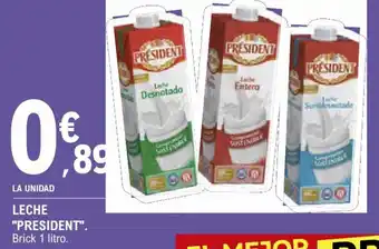 E.Leclerc President Leche 1 Litro oferta