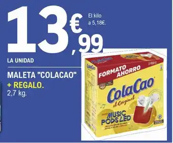 E.Leclerc Colacao Maleta + Regalo 2,7 kg oferta