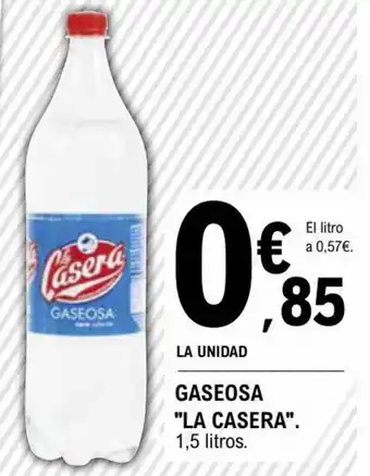 E.Leclerc La Casera Gaseosa 1,5 litros oferta