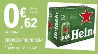 E.Leclerc Heineken Cerveza 33 cl oferta