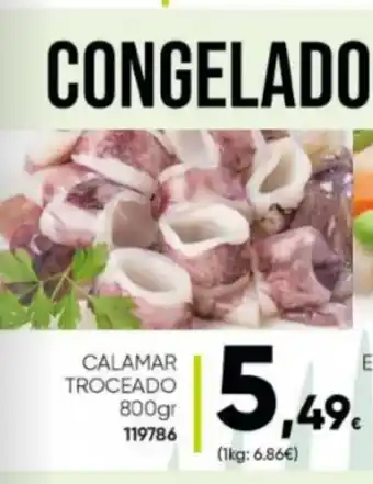 Family Cash Congelado Calamar Troceado 800gr 119786 oferta