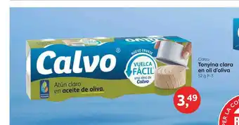 Suma Supermercados Calvo Tonyina clara en oli d'oliva 52g oferta