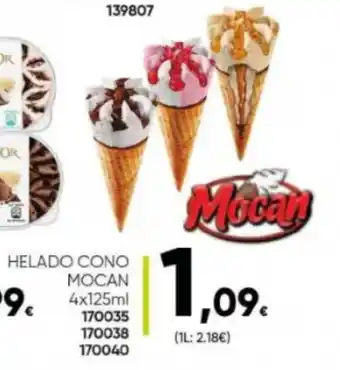 Family Cash Helado Cono Mocan 4x125 ml 170035 170038 170040 oferta