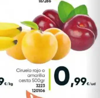 Family Cash Ciruela rojo o amarilla cesta 500gr 3223 120106 oferta