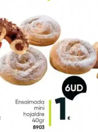 Family Cash Ensalmada mini hojaldre 40gr 8903 6ud oferta