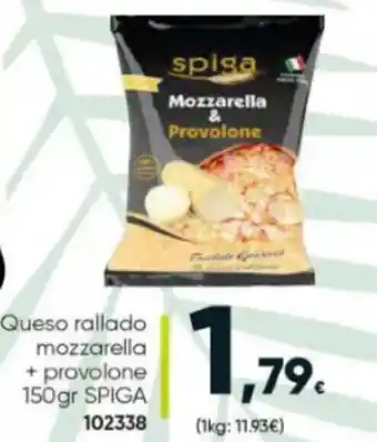 Family Cash Spiga Queso Rallado Mozzarella + Provolone 150 gr oferta