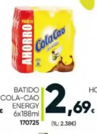 Family Cash Batido Cola-Cao Energy 6 x 188 ml oferta