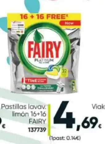Family Cash Fairy Pastillas Lavav. Limón 16+16 oferta
