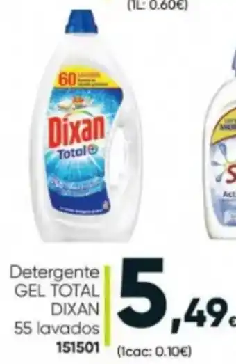 Family Cash Dixan Gel Total Detergente 55 Lavados oferta