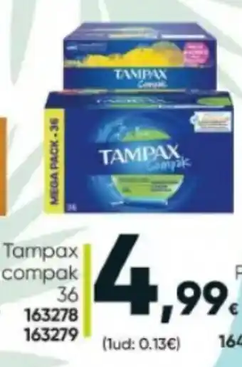 Family Cash Tampax Compak 36 oferta