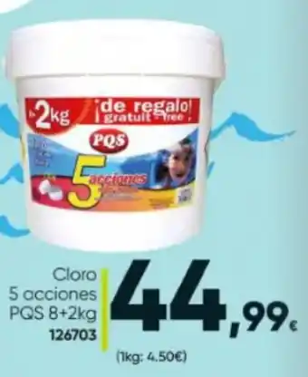 Family Cash PQS Cloro 5 Acciones 8 + 2 kg oferta