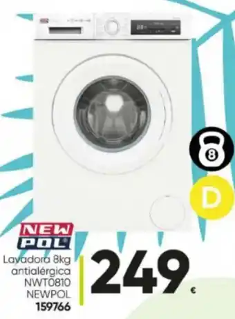 Family Cash Newpol Lavadora 8kg Antialérgica NWT0810 oferta