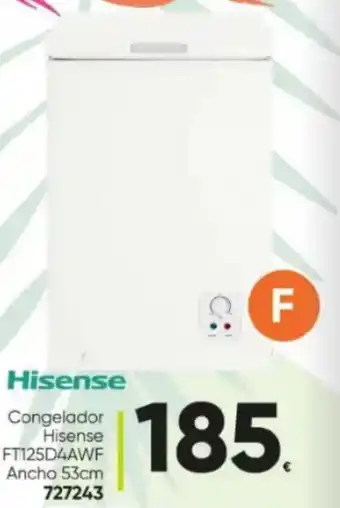 Family Cash Hisense Congelador FT125D4AWF Ancho 53 cm oferta