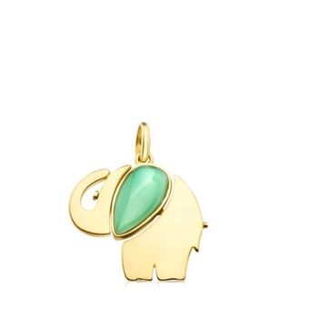 Tous Colgante de plata vermeil y calcedonia mi talisman oferta