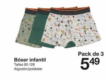 Zeeman Bóxer Infantil Tallas 92-128 oferta