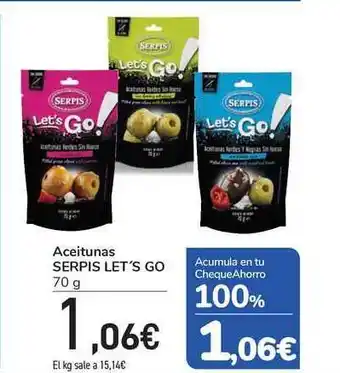 Carrefour Aceitunas Serpis Lets's Go oferta
