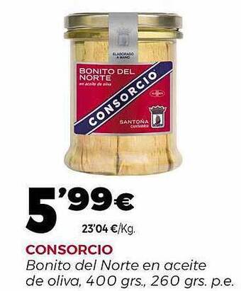 Supermercados Lupa Consorcio Bonito Del Norte En Aceite De Oliva oferta