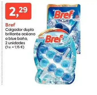 Suma Supermercados Bref Colgador Duplo Brillante Océano O Blue Baño oferta