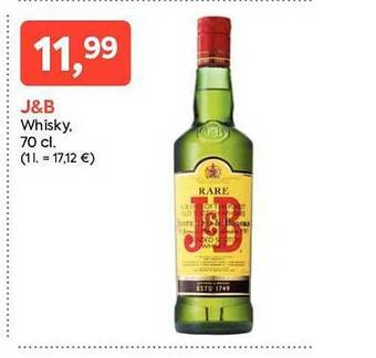 Suma Supermercados J&b Whisky oferta