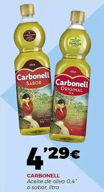 Supermercados Lupa Carbonell Aceite De Oliva 0.4° O Sabor oferta