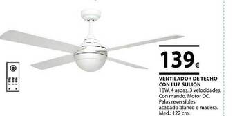 Bricogroup Ventilador De Techo Con Luz Sulion oferta