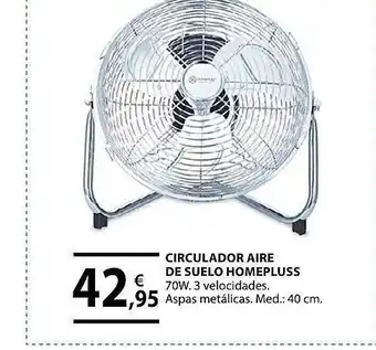 Bricogroup Circulador Aire De Suelo Homepluss oferta