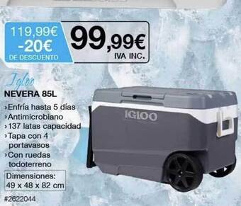 Costco Igloo Nevera 85l oferta
