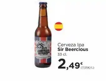 El Corte Inglés Cerveza Ipa Sir Beercious 33cl oferta