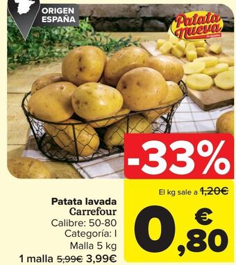 Carrefour Patata lavada carrefour oferta