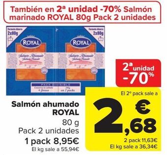 Carrefour Salmón ahumado royal oferta