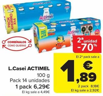 Carrefour L.casei actimel oferta