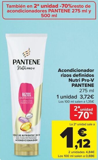 Carrefour Acondicionador rizos definidos nutri pro-v pantene oferta
