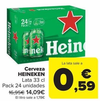 Carrefour Cerveza heineken oferta