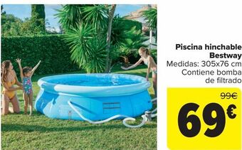 Carrefour Piscina hinchable bestway oferta