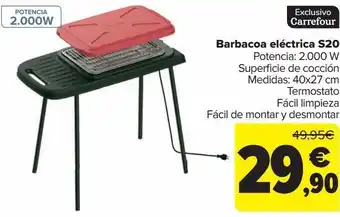 Carrefour Barbacoa eléctrica s20 oferta