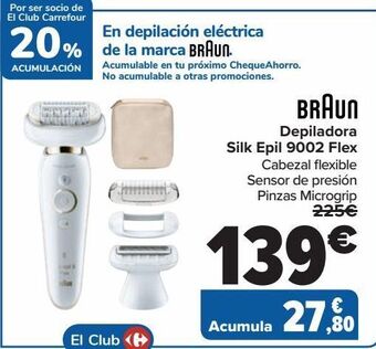 Carrefour Braun depiladora silk epil 9002 flex oferta