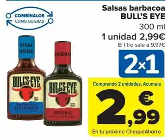 Carrefour Salsa barbacoa bull's eye oferta