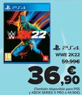 Carrefour Ps4 wwe 2k22 oferta