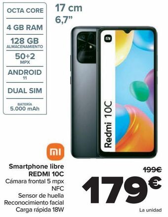 Carrefour Smartphone libre redmi 10c oferta