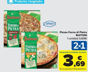 Carrefour Pizzas forno di pietra buitoni oferta