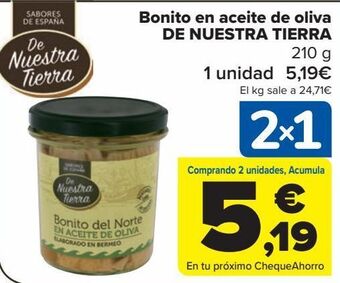 Carrefour Bonito en aceite de oliva de nuestra tierra oferta